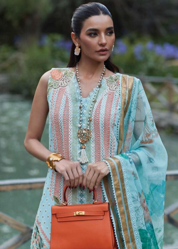 Pakistani Lawn And Attractive 3 Piece