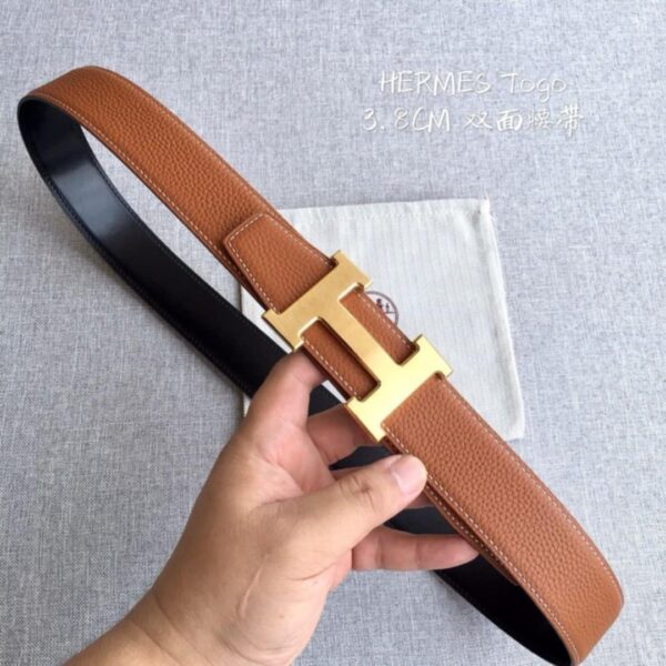 Luxury branded men's waist belt