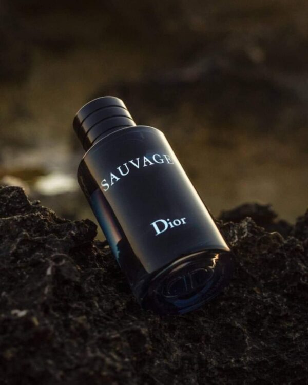 Branded “Sauvage” notes for men